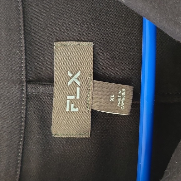FLX BRAND MENS BLACK BUTTON UP JACKET SIZE XL - Picture 3 of 8